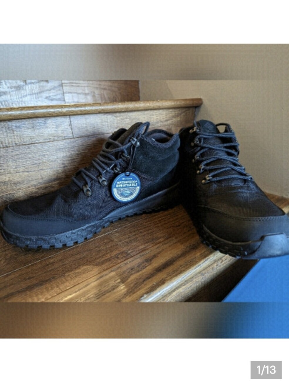 Columbia Waterproof black hiking boot, Winter Boot, Fairbanks Mid  men's Size 14